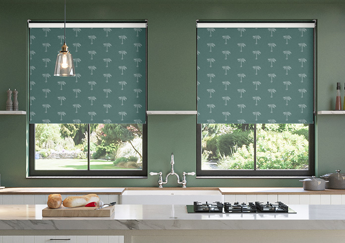 Miami Sunset, Jade - Twist&Fit Roller Blind - Image 3